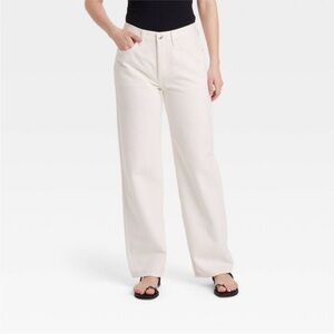 Women's Mid-Rise 90's Baggy Jeans - Cream 12: Heavyweight Denim, Relaxed Fit